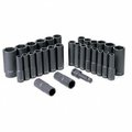 Grey Pneumatic Grey Pneumatic Corp. GY1512DM .50 in. Drive SAE and Metric Deep Set - 30 Pieces GY1512DM